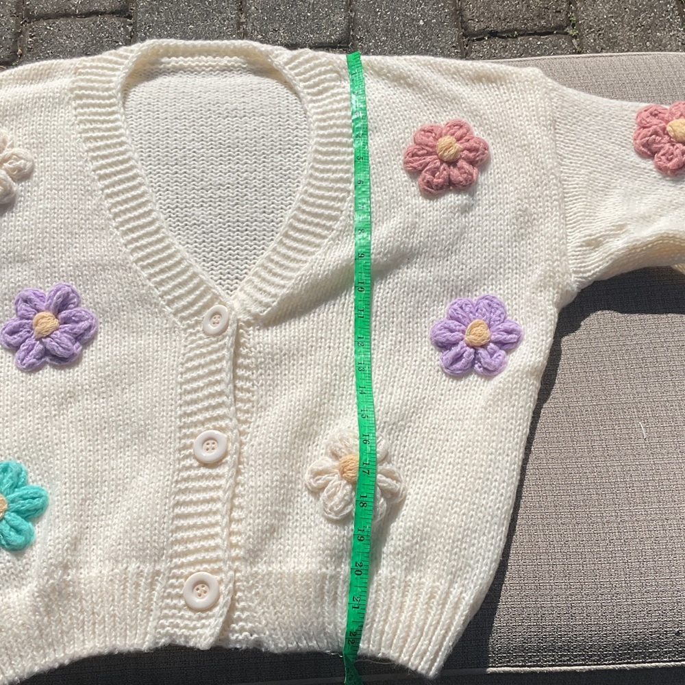 Floral Knit Cardigan - Picture 6 of 7